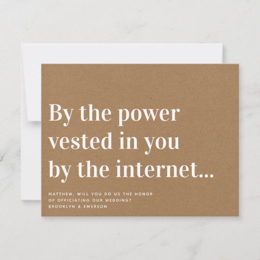 政府案おもしろい案が米国招待状と結婚 招待状 (正面)