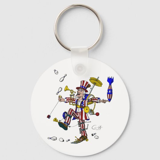 政府無制限 キーホルダー (正面)