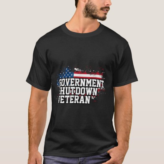 政府閉鎖退役軍人 Tシャツ (正面)