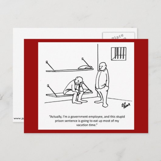 政府/政治ユーモアポストカード ポストカード (正面/裏面)