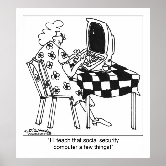 政教え府のコンピューター ポスター (正面)