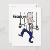 政治おもしろいアンチジョーバイデン氏プン ポストカード (正面/裏面)