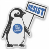 政治おもしろいミームペンギン関税 シール (正面)