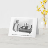 政治おもしろい体液の空白のグリーティングカード カード (黄色い花)