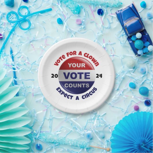 政治おもしろい引用文赤白青紙プレート ペーパープレート (パーティー)