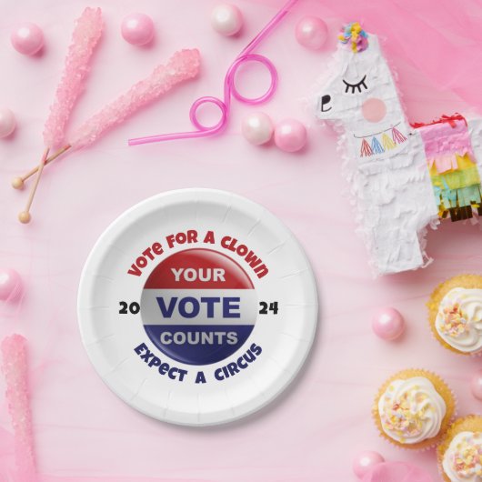 政治おもしろい引用文赤白青紙プレート ペーパープレート (パーティー)