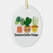 政治おもしろい植物アンチトランプガーデンデコール セラミックオーナメント (右)