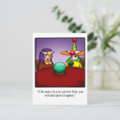 政治おもしろい用はがき ポストカード (スタンド正面)