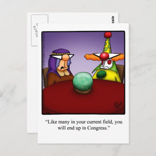 政治おもしろい用はがき ポストカード (正面/裏面)