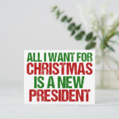 政治おもしろい的なクリスマス選挙ユーモア ポストカード (スタンド正面)