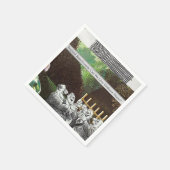 政治おもしろい的なジョークの森の気候変動の風刺 スタンダードカクテルナプキン (角)