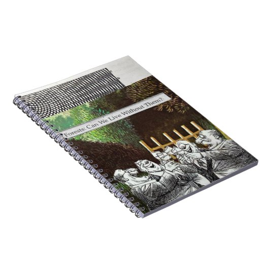 政治おもしろい的なジョークの森の気候変動の風刺 ノートブック (右側)