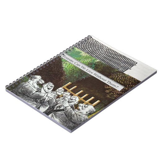 政治おもしろい的なジョークの森の気候変動の風刺 ノートブック (左側)