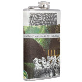 政治おもしろい的なジョークの森の気候変動の風刺 フラスク (右)