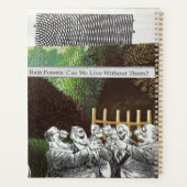 政治おもしろい的なジョークの森の気候変動の風刺 プランナー手帳 (裏面)