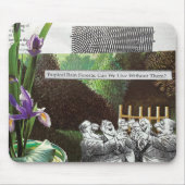 政治おもしろい的なジョークの森の気候変動の風刺 マウスパッド (正面)