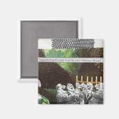 政治おもしろい的なジョークの森の気候変動の風刺 マグネット (正面/裏面)