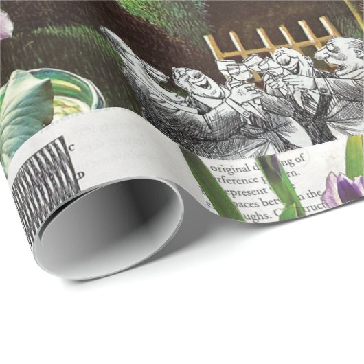 政治おもしろい的なジョークの森の気候変動の風刺 ラッピングペーパー (ロールコーナー)