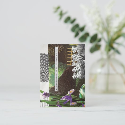 政治おもしろい的なジョークの森の気候変動の風刺 名刺 (スタンド正面)