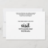 政治おもしろい的なジョークの森の気候変動の風刺 招待状 (裏面)