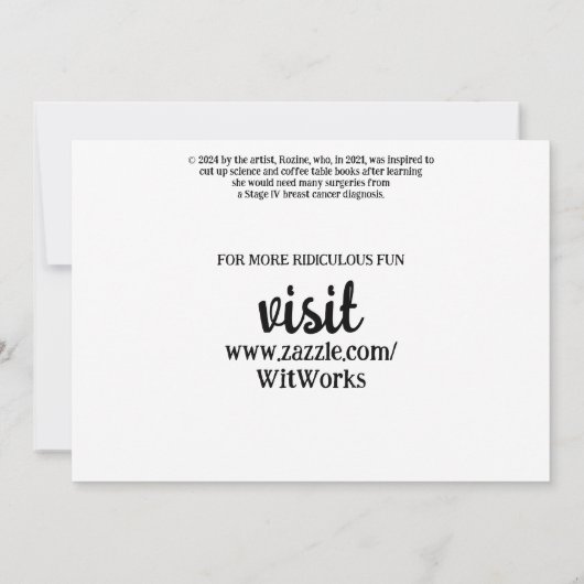 政治おもしろい的なジョークの森の気候変動の風刺 招待状 (裏面)