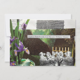 政治おもしろい的なジョークの森の気候変動の風刺 招待状