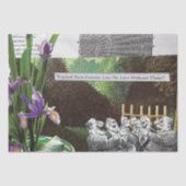 政治おもしろい的なジョークの森の気候変動の風刺 薄葉紙 (正面)