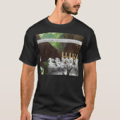 政治おもしろい的なジョークの森の気候変動の風刺 Tシャツ (正面)