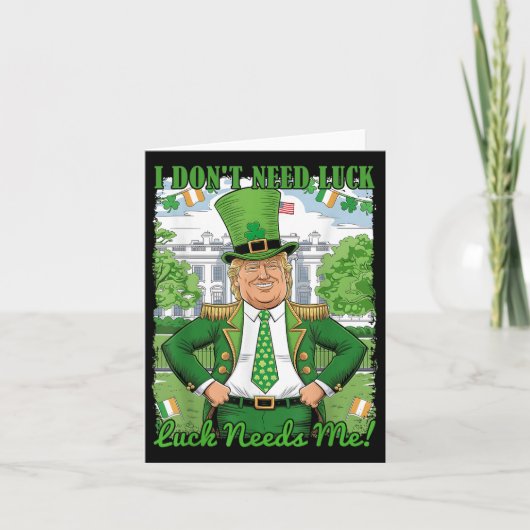 政治おもしろい的トランプアイルランドSt patricks dayラックN カード (正面)