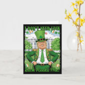 政治おもしろい的トランプアイルランドSt patricks dayラックN カード (黄色い花)