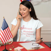 政治おもしろい的パロディーピンクフラミンゴパーティー Tシャツ