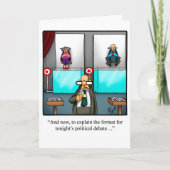 政治おもしろい的ユーモアの挨拶状 カード (正面)