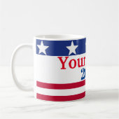 政治おもしろい的2024年アメリカ国旗の愛国心 コーヒーマグカップ (左)