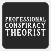 政治おもしろい的 スクエアシール (正面)