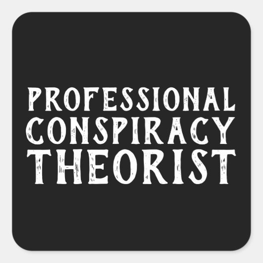 政治おもしろい的 スクエアシール (正面)