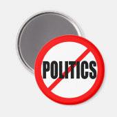 「政治なし」 マグネット (正面/裏面)