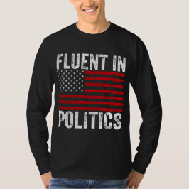 政治に堪能だ Tシャツ