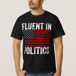 政治に堪能だ Tシャツ