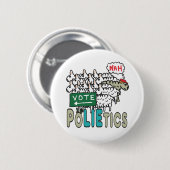 政治に投票しない 缶バッジ (正面&裏面)