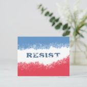 政治に抵抗する愛国心の小さい人 ポストカード (スタンド正面)