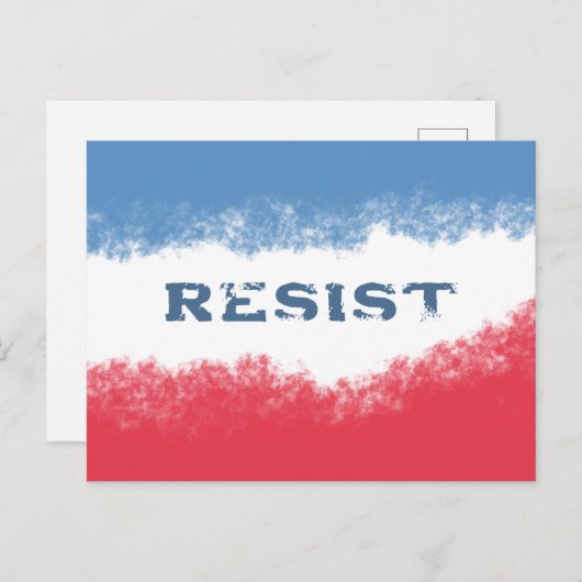 政治に抵抗する愛国心の小さい人 ポストカード (正面/裏面)