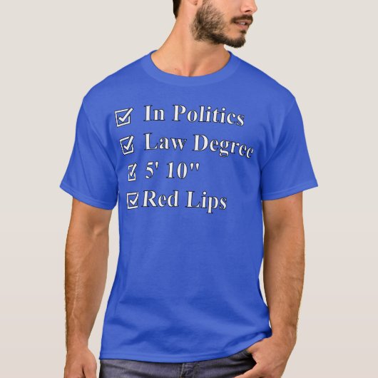政治に携わる女性 Tシャツ (正面)
