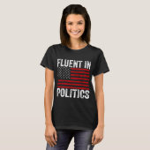 政治に精通 Tシャツ (正面フル)