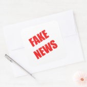 政治に関する偽ニュース スクエアシール (封筒)