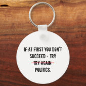 政治のキーチェーンを試す キーホルダー (正面)