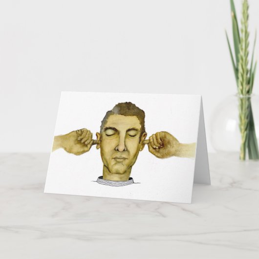 政治の混乱に耳を傾ける カード (正面)