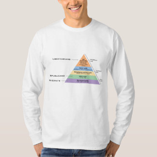 政治の階層 Tシャツ