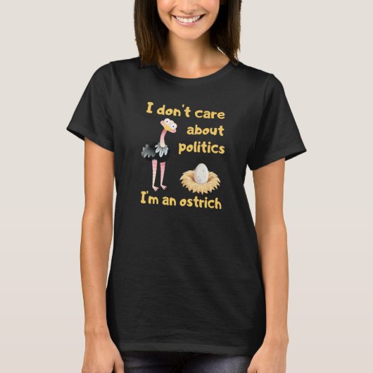 政治は気に好きじゃない Tシャツ (正面)