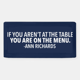 政治やる気を起こさせる引用文バイアン・リチャーズ・ブルー 横断幕