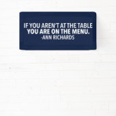 政治やる気を起こさせる引用文バイアン・リチャーズ・ブルー 横断幕 (インサイチュ)